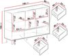 Kommode Lonitz LZ07 (Farbe: Sandbeige / Sandbeige + Geölte Eiche) Bild 3