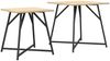 vidaXL Beistelltisch-Set 2 pcs Sonoma Eiche und Schwarz 869727 Bild 2