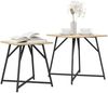 vidaXL Beistelltisch-Set 2 pcs Sonoma Eiche und Schwarz 869727 Bild 3