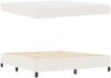 vidaXL Bettrahmen mit Matratze Creme 180 x 200 cm Stoff 3399137 Bild 4
