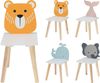 Koopman Kinderstuhl Kinderhocker MDF 52x30x24 cm Fisch / Elefant / Wal / Bär zur Auswahl (1 St), Bär, MDF, Stuhl, demontiert Bild 1