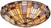 Elstead Lighting Inglenook Deckenleuchte 2-flammig Bronze Kunstglasschirm Bild 4