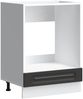 vidaXL Herdumbauschrank Kalmar Schwarz Holzwerkstoff 853518 Bild 2