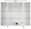 Spiegelschrank 3D TRONDHEIM-03 inkl. LED Beleuchtung, 80cm, Matt weiß, B/H/T: ca. 80/64/20cm Bild 3