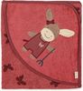 Sterntaler® Badetücher Kapuzenbadetuch 80 x 80 cm Emmily, 100 % Baumwolle (1-St), Handtuch zum Baden - Badetuch 80x80 Esel Emmily mit Schmetterlingen - Baby Kapuzenhandtuch aus weichem Jaquard Frottee mit Applikation Bild 3