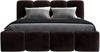 Polsterbett DONA 180x200 ohne Matratze mit Bettkasten und Lattenrost. Farbe: Espresso 6 Bild 3