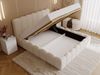GrainGold Polsterbett mit Bettkästen SMILE, Modern Bett mit Kopfteil - 180x200 cm, Beige (1x Bett) Bild 3