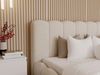 GrainGold Polsterbett mit Bettkästen SMILE, Modern Bett mit Kopfteil - 180x200 cm, Beige (1x Bett) Bild 2