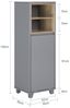 SoBuy BZR146-DG Badezimmer-Hochschrank, Spanplatte, Lackiert, Grau, 35 x 105 x 30 cm Bild 3