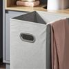 SoBuy BZR146-DG Badezimmer-Hochschrank, Spanplatte, Lackiert, Grau, 35 x 105 x 30 cm Bild 5