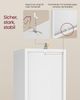 VASAGLE CUSTOS Kollektion - Bücherregal, 3-stöckiges Regal, offenes Aufbewahrungsregal, 24 x 20 x 94,8 cm, für Wohnzimmer, Homeoffice, Schlafzimmer, wolkenweiß Bild 3