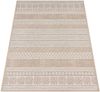 Paco Home In-& Outdoor Teppich Balkon Terrasse Küchenteppich Modernes Boho Ethno Muster, Grösse:200 cm Quadrat, Farbe:Beige Bild 4