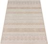 Paco Home In-& Outdoor Teppich Balkon Terrasse Küchenteppich Modernes Boho Ethno Muster, Grösse:200 cm Quadrat, Farbe:Beige Bild 5
