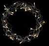 40 LED Metallkranz Ø 30 cm Weihnachtskranz Lichterkette Batterie Deko Warmweiß Bild 3