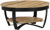 vidaXL Couchtisch Raues Massives Mangoholz 65x32 cm 244675 Bild 2