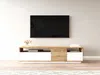 Vente-unique - CEDONA TV unit Holz, Platte BeigeWeiß - B 44,5 cm x H 44,6 cm x L 180 cm Bild 5
