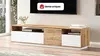 Vente-unique - CEDONA TV unit Holz, Platte BeigeWeiß - B 44,5 cm x H 44,6 cm x L 180 cm Bild 2