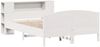 vidaXL Massivholzbett mit Regal ohne Matratze Weiß 135x190 cm Kiefer 3323075 Bild 3