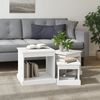 vidaXL Couchtische 3 Stk. Weiß Holzwerkstoff 816488 Bild 3