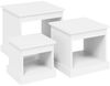 vidaXL Couchtische 3 Stk. Weiß Holzwerkstoff 816488 Bild 2