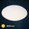 BRILONER - LED Deckenlampe mit Sternenhimmel, neutralweiße Lichtfarbe, 18 Watt, 2200 Lumen, Lampe, LED Deckenleuchte, Wohnzimmerlampe, Schlafzimmerlampe, Kinderzimmerlampe, 38x7 cm, Weiß Bild 2