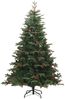 vidaXL Künstlicher Weihnachtsbaum Klappbar mit Zapfen & Beeren 180 cm 358376 Bild 2
