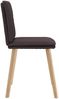 vidaXL Esszimmerstühle 6 Stk. Dunkelbraun Stoff 3315629 Bild 5