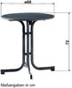 Klapptisch >Boulevard< in Mamor weiß, mecalit®-PRO - 72x68cm (HxD) Bild 4