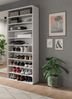 Schuhregal Weiß Nachbildung, 80x193x34 cm, 33 Paar, FSC-zertifiziert Bild 4