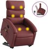 vidaXL Massagesessel mit Aufstehhilfe Weinrot Kunstleder 3204051 Bild 2