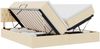 vidaXL Aufbewahrungsbett mit Matratze Creme 200 x 200 cm Kunstleder 3370947 Bild 2