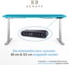 Schaff Elektrisch Höhenverstellbarer Schreibtisch REC | 140x60 cm | Blau Bild 3