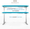 Schaff Elektrisch Höhenverstellbarer Schreibtisch REC | 140x60 cm | Blau Bild 4
