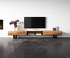Lowboard New Live-Edge 240 cm Akazie Natur 4 Türen 1 Fach Kufe Metall Schwarz Bild 4