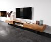 Lowboard New Live-Edge 240 cm Akazie Natur 4 Türen 1 Fach Kufe Metall Schwarz Bild 1