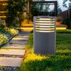 2x LED Solarlampe, Stehlampe, Metall, H 35 cm Bild 4