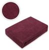 EXKLUSIV HEIMTEXTIL Frottee Spannbettlaken Rundumgummizug Marke 70 x 140 cm Bordeaux 80% Baumwolle 20% Polyester Öko - Tex Zertifiziert Bed-Sheet Bettlaken Spannbetttuch Topper Leinentuch Bild 2