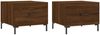 vidaXL Couchtische 2 Stk. Braun Eichen-Optik 50x50x40 cm Holzwerkstoff 829411 Bild 2