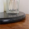 wohnfreuden Dekotablett Marmor Tablett 30 cm schwarz rund, 32989 Bild 3