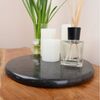 wohnfreuden Dekotablett Marmor Tablett 30 cm schwarz rund, 32989 Bild 5
