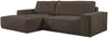 Vente-unique - Ecksofa mit Schlaffunktion - Ecke Links - Cord - Braun - AMELIA Bild 3