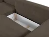 Vente-unique - Ecksofa mit Schlaffunktion - Ecke Links - Cord - Braun - AMELIA Bild 5