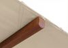 Gastronomie Holz-Sonnenschirm HWC-C57b, Gartenschirm, Polyester/Holz 29kg, eckig 4x4m Seilzug stoßsicher ~ creme Bild 5