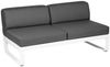 Bellevie Lounge 2-Sitzer Modul 01 Baumwollweiß A3 Graphitgrau Mitte Bild 1