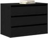 vidaXL Schubladenschrank Schwarz 80 x 41 x 58 cm Holzwerkstoff 868902 Bild 3