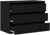 vidaXL Schubladenschrank Schwarz 80 x 41 x 58 cm Holzwerkstoff 868902 Bild 5