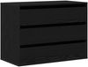 vidaXL Schubladenschrank Schwarz 80 x 41 x 58 cm Holzwerkstoff 868902 Bild 2