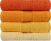 Handtuch-Set (4-teilig), 'Rainbow ', Hellgelb, Gelb, Blasses Orange, Orange Bild 2