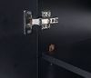 Waschbecken + Unterschrank HWC-D16, Waschbecken Waschtisch, MVG-zertifiziert, hochglanz 60cm ~ schwarz Bild 5