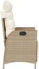 vidaXL Gartensessel mit Fußteil Verstellbar Beige Poly Rattan 365284 Bild 5
